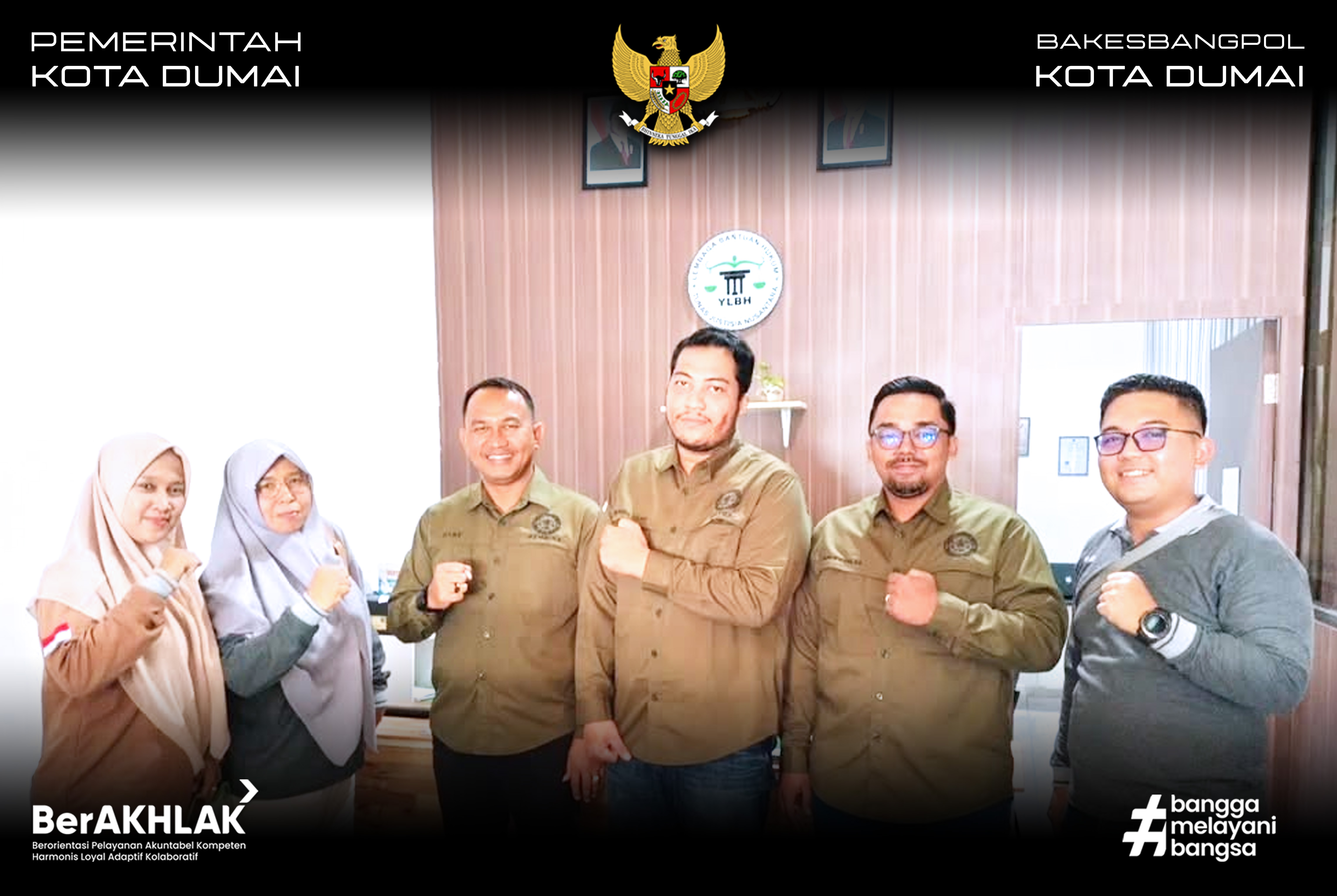 Kunjungan Badan Kesatuan Bangsa dan Politik (Kesbangpol) Kota Dumai ke LBH Tunas Justisia Nusantara
