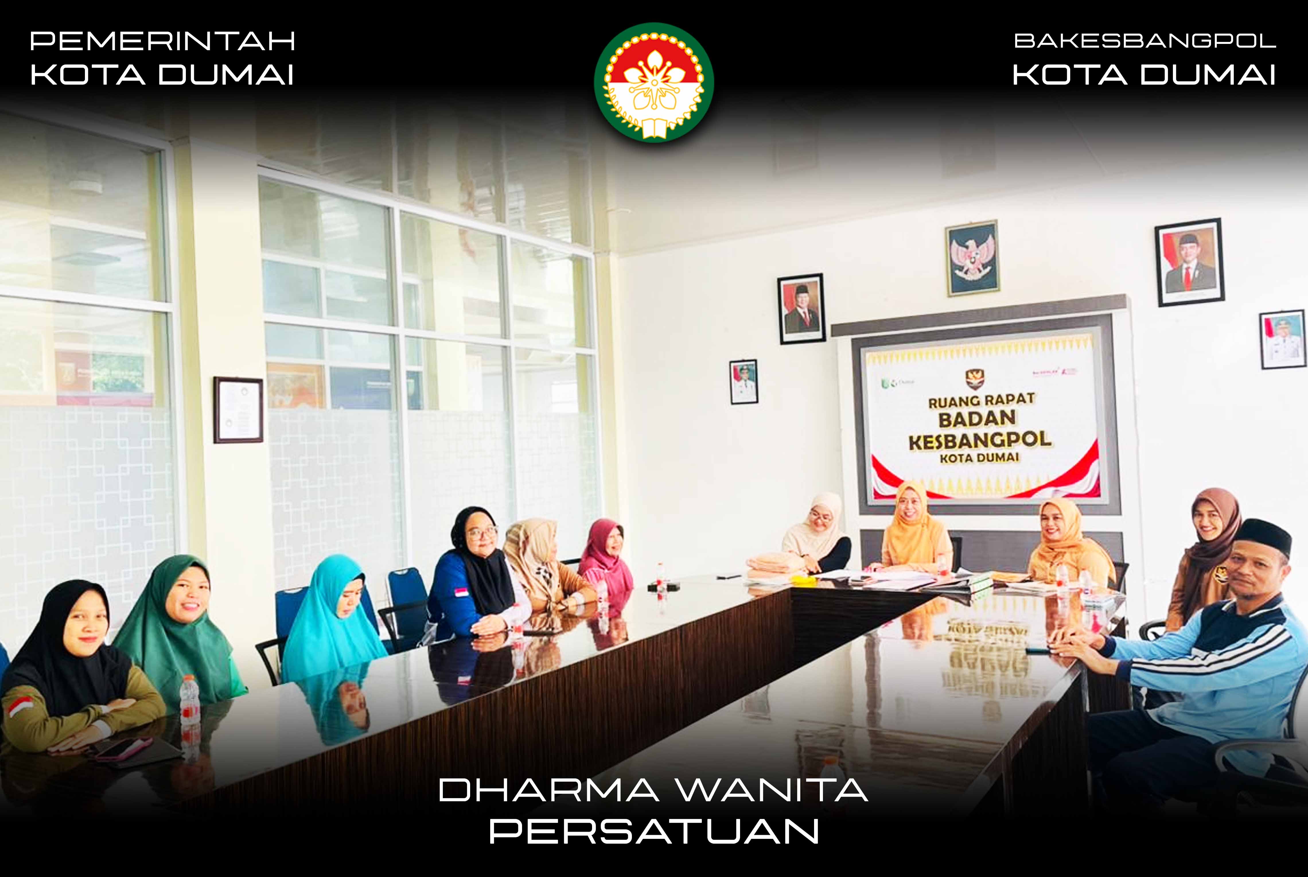 Rapat Dharma Wanita Persatuan (DWP) Kesbangpol Kota Dumai